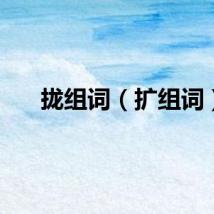 拢组词（扩组词）