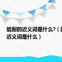 能耐的近义词是什么?(能耐的近义词是什么)
