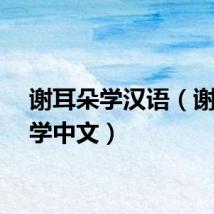 谢耳朵学汉语（谢耳朵学中文）
