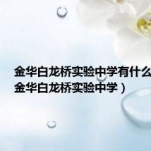 金华白龙桥实验中学有什么专业(金华白龙桥实验中学)