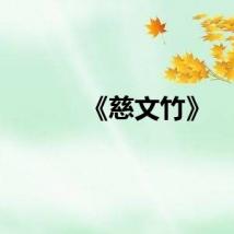 《慈文竹》