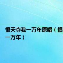 恨天夺我一万年原唱(恨天夺我一万年)