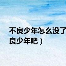 不良少年怎么没了（不良少年吧）
