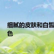 细腻的皮肤和白皙的肤色