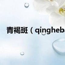 青褐斑(qingheba)