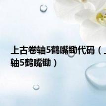 上古卷轴5鹤嘴锄代码(上古卷轴5鹤嘴锄)