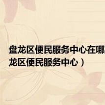 盘龙区便民服务中心在哪里(盘龙区便民服务中心)