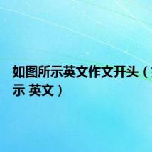 如图所示英文作文开头(如图所示 英文)