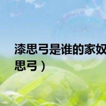 漆思弓是谁的家奴（漆思弓）