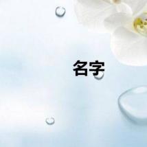 名字