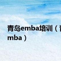 青岛emba培训(青岛emba)