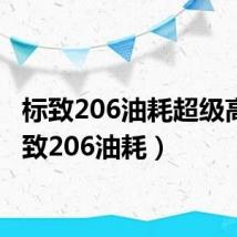 标致206油耗超级高(标致206油耗)