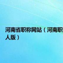 河南省职称网站(河南职称网个人版)