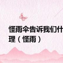 怪雨伞告诉我们什么道理（怪雨）