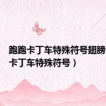 跑跑卡丁车特殊符号翅膀(跑跑卡丁车特殊符号)