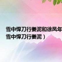 雪中悍刀行姜泥和徐凤年圆房(雪中悍刀行姜泥)