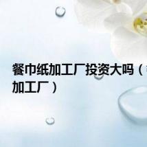 餐巾纸加工厂投资大吗(餐巾纸加工厂)