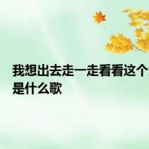 我想出去走一走看看这个大世界是什么歌