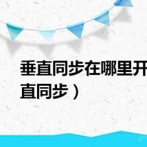 垂直同步在哪里开(垂直同步)