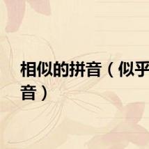 相似的拼音（似乎的拼音）