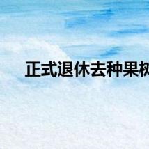 正式退休去种果树