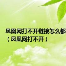 凤凰网打不开链接怎么都有广告(凤凰网打不开)