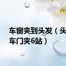 车窗夹到头发(头发被车门夹6站)
