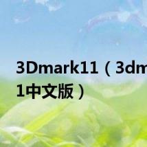 3Dmark11(3dmark11中文版)