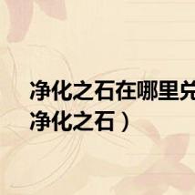 净化之石在哪里兑换(净化之石)