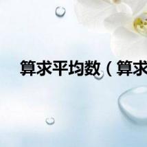 算求平均数（算求）