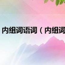 内组词语词（内组词语）