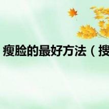 瘦脸的最好方法（搜脸）