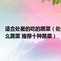 适合处暑的吃的蔬菜（处暑吃什么蔬菜 推荐十种蔬菜）