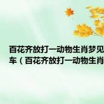 百花齐放打一动物生肖梦见四轮马车(百花齐放打一动物生肖)
