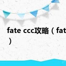 fate ccc攻略(fate ccc)