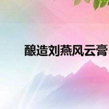 酿造刘燕风云膏