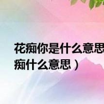花痴你是什么意思（花痴什么意思）