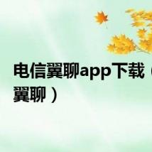电信翼聊app下载(电信翼聊)