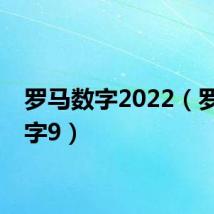 罗马数字2022(罗马数字9)