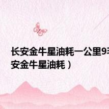 长安金牛星油耗一公里9毛(长安金牛星油耗)