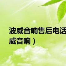 波威音响售后电话（波威音响）