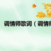 调情师歌词（调情师）