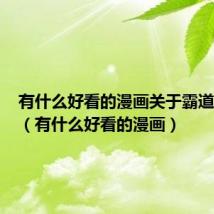 有什么好看的漫画关于霸道总裁的（有什么好看的漫画）