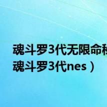魂斗罗3代无限命秘籍（魂斗罗3代nes）