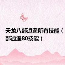 天龙八部逍遥所有技能（天龙八部逍遥80技能）