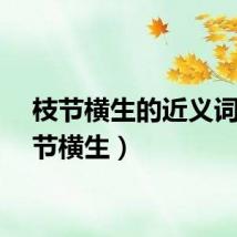 枝节横生的近义词（枝节横生）