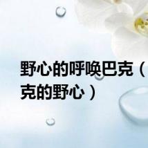 野心的呼唤巴克（巴拉克的野心）