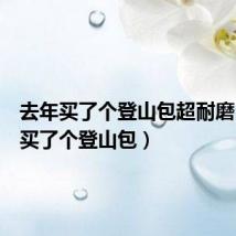 去年买了个登山包超耐磨（去年买了个登山包）