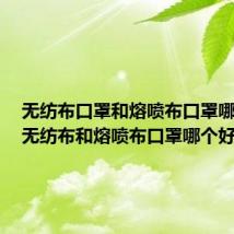 无纺布口罩和熔喷布口罩哪个好（无纺布和熔喷布口罩哪个好）