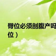 臀位必须剖腹产吗（臀位）
